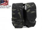 G TMC QUOP Double M4 Mag Pouch ( Multicam Black )